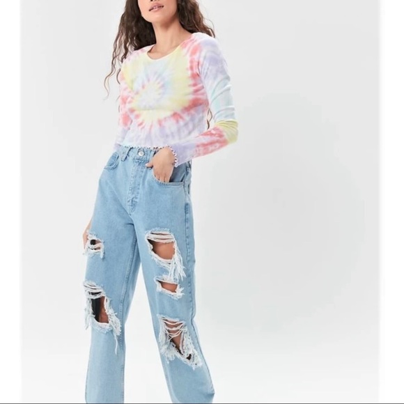 Truly Madly Deeply Tie Dye Baby Tee - Picture 3 of 6